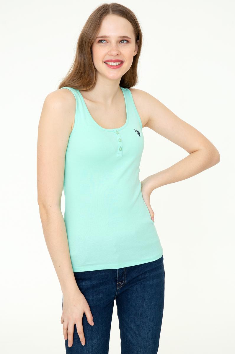 Kadın Mint Basic Tişört