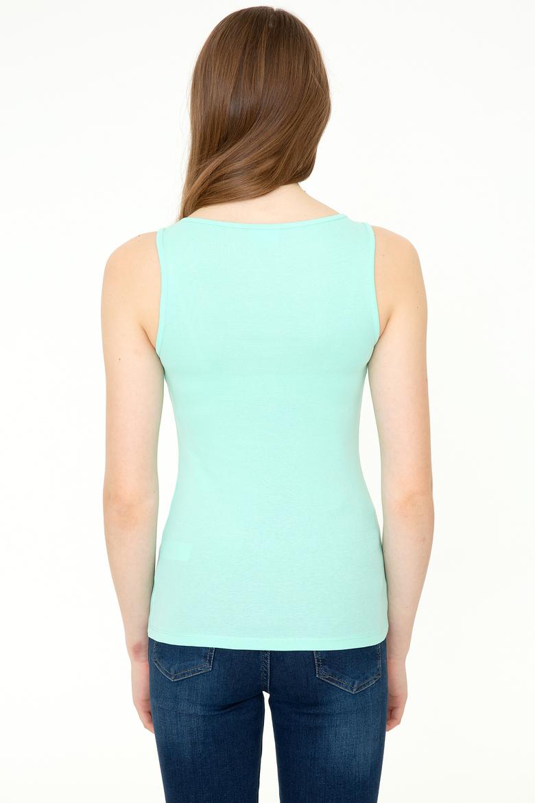 Kadın Mint Basic Tişört - 50234724020