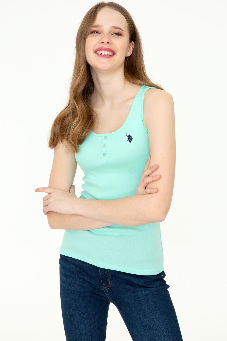 Kadın Mint Basic Tişört - 50234724020