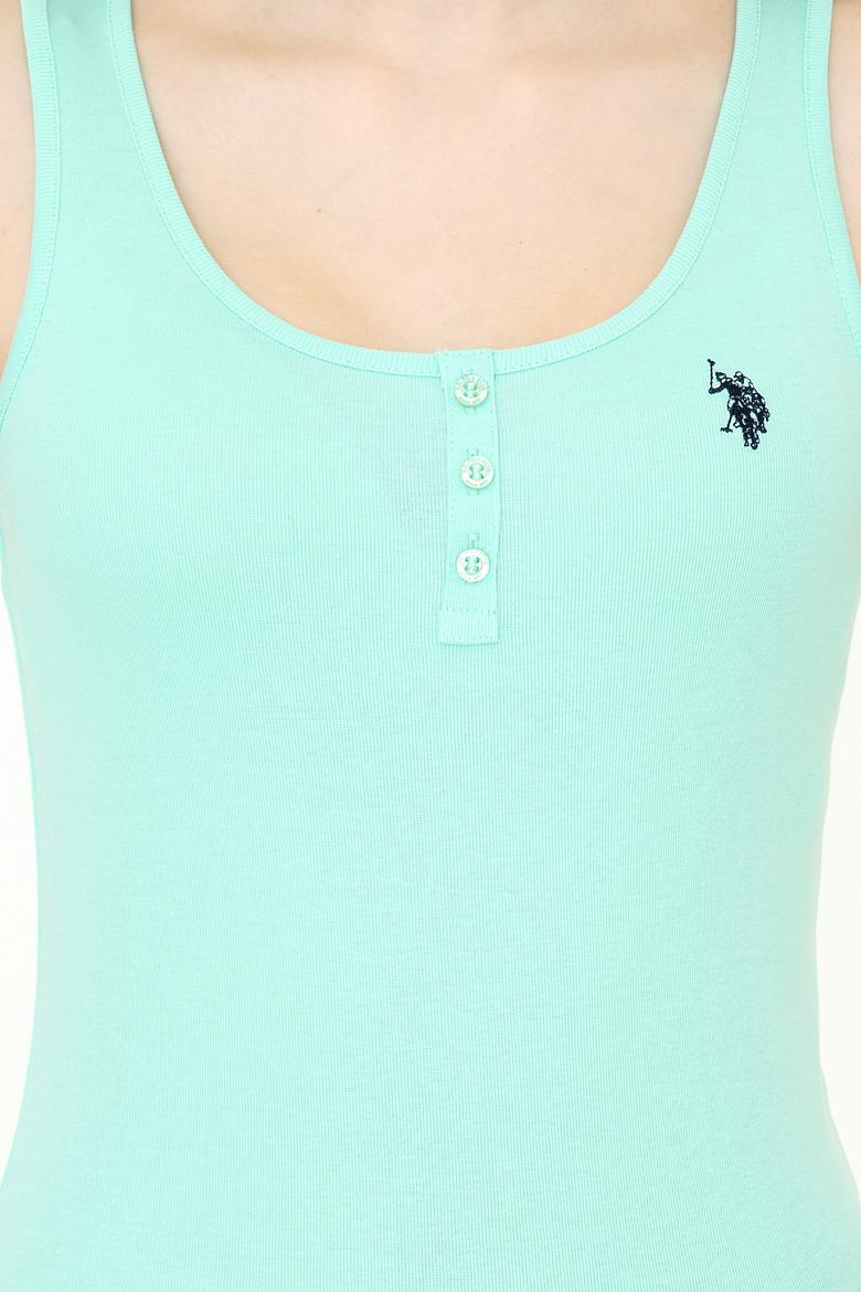 Kadın Mint Basic Tişört - 50234724020