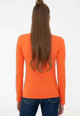 Kadın Turuncu Basic Sweatshirt - 50240710080