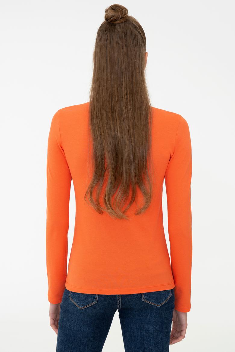 Kadın Turuncu Basic Sweatshirt - 50240710080