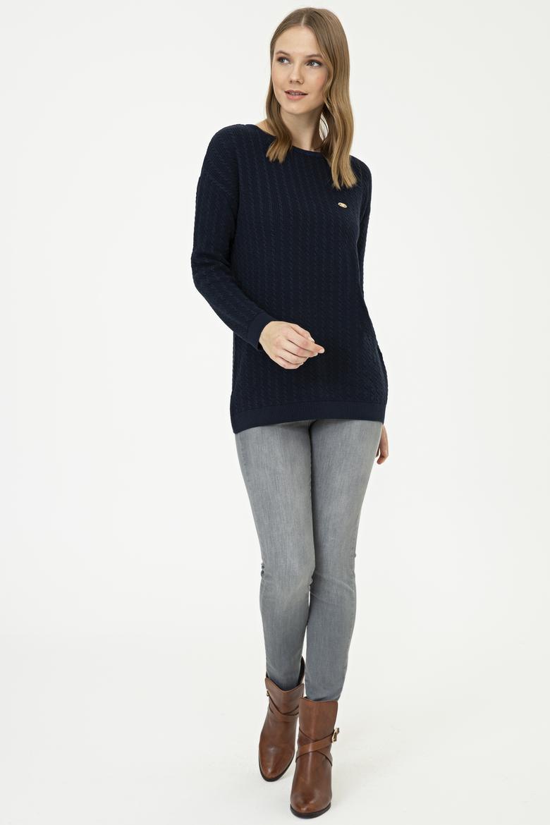 Kadın Lacivert Kazak - 50242913005