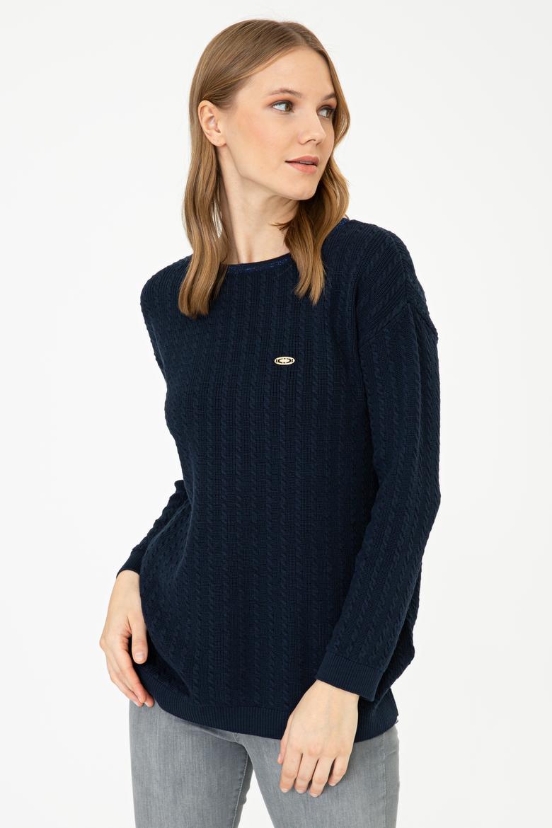 Kadın Lacivert Kazak - 50242913005