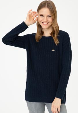 Kadın Lacivert Kazak - 50242913005