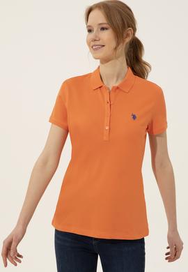 Kadın Turuncu Basic Tişört - 50246272254