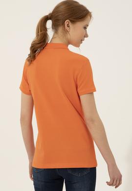 Kadın Turuncu Basic Tişört - 50246272254
