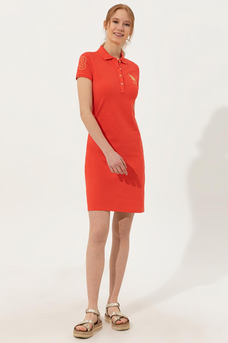 Kadın Kırmızı Örme Elbise - 50246277166