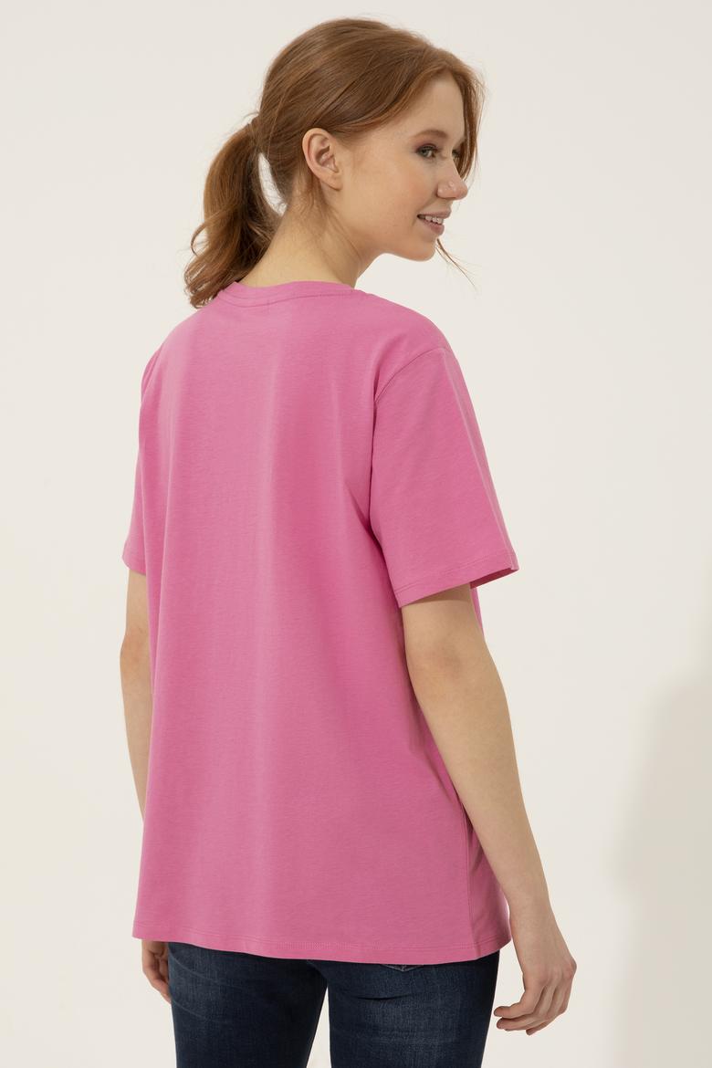 Kadın Pembe Tişört - 50249001047