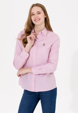 Kadın Manolya Uzun Kollu Basic Gömlek - 50254249060