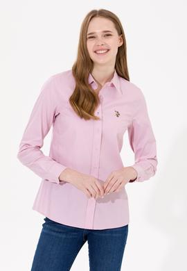 Kadın Manolya Uzun Kollu Basic Gömlek - 50254249060