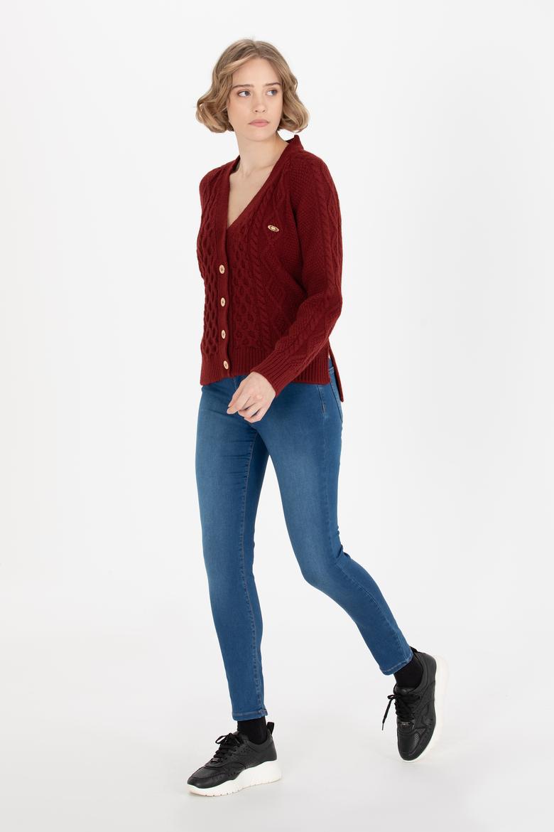 Kadın Mavi Jean Pantolon - 50262772002