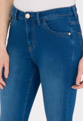 Kadın Mavi Jean Pantolon - 50262772002