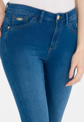 Kadın Mavi Jean Pantolon - 50262772002