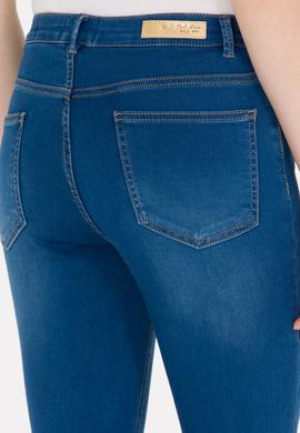 Kadın Mavi Jean Pantolon - 50262772002