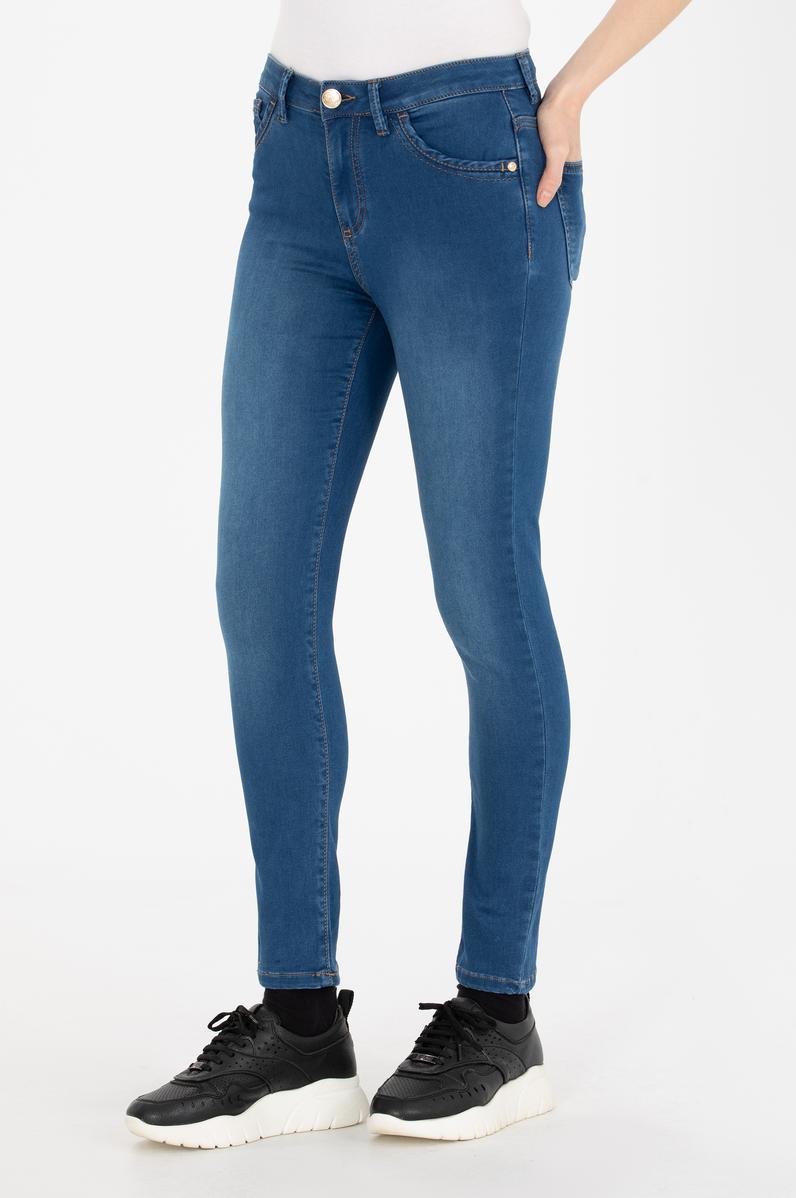 Kadın Mavi Jean Pantolon