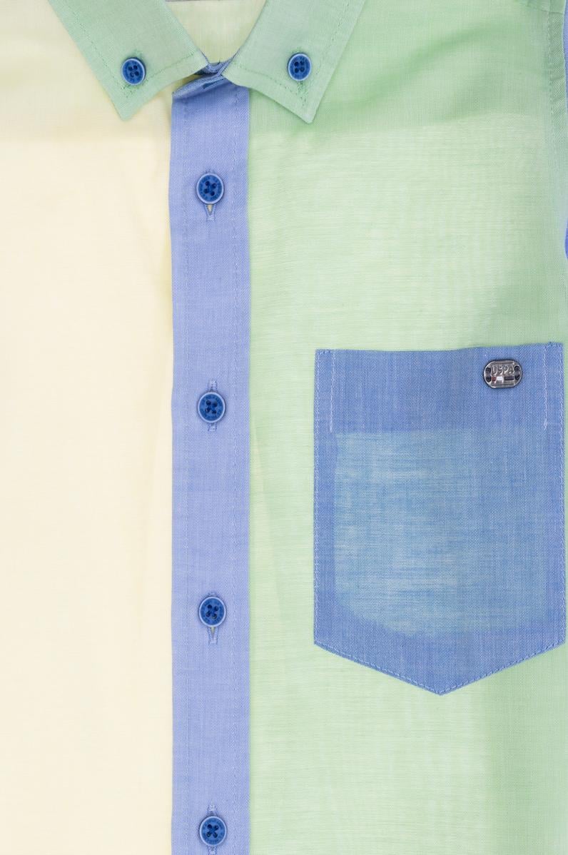 Erkek Çocuk Saks Uzun Kollu Gömlek