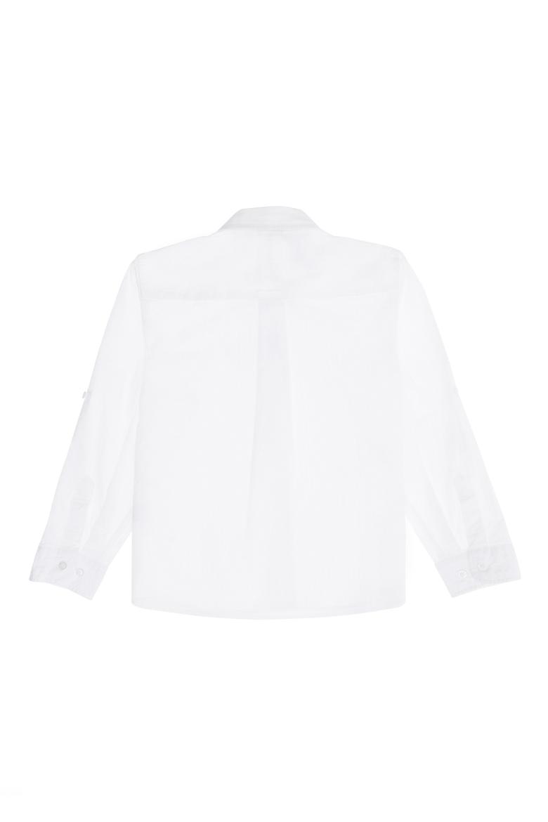 Erkek Çocuk Beyaz Uzun Kollu Gömlek - 50270356011