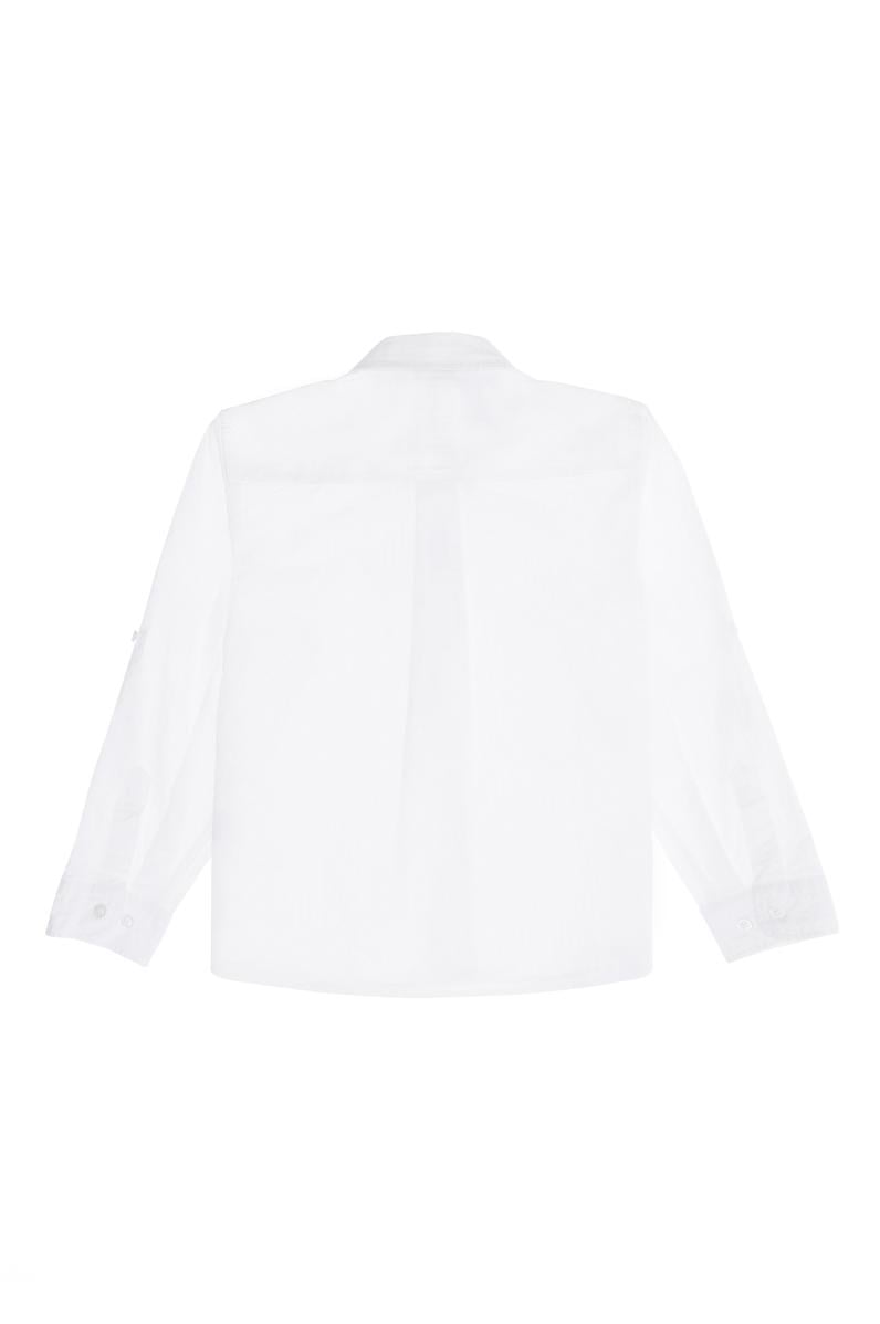 Erkek Çocuk Beyaz Uzun Kollu Gömlek