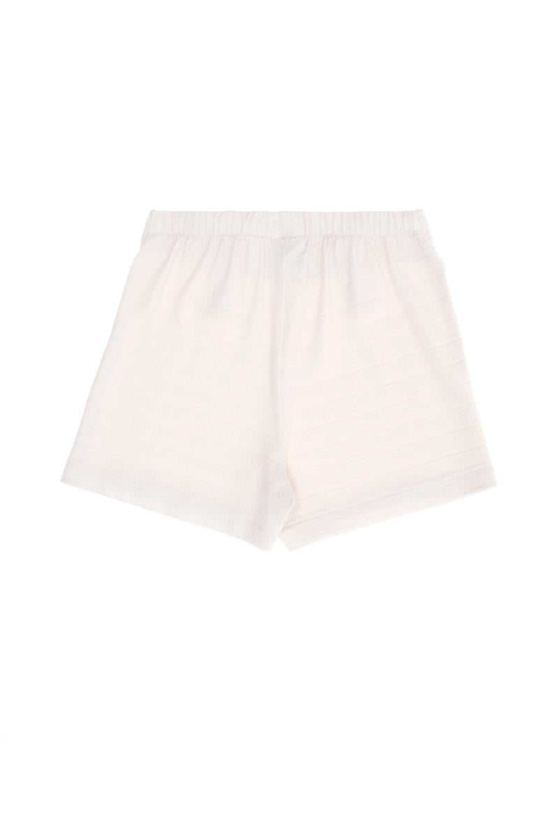 Çocuk Krem Örme Şort