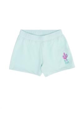 Çocuk Su Yeşili Örme Şort - 50270089003