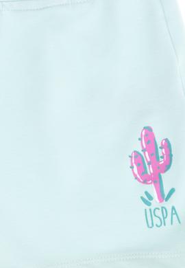 Çocuk Su Yeşili Örme Şort - 50270089003