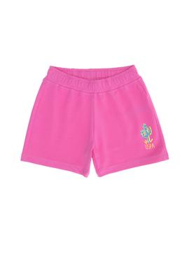 Çocuk Pembe Örme Şort - 50270089013