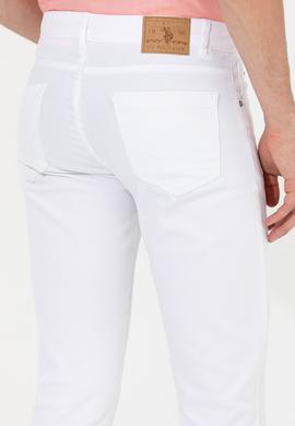 Erkek Beyaz Kanvas Pantolon - 50246139034