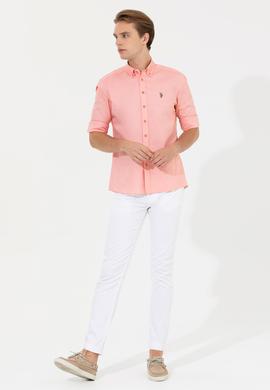 Erkek Beyaz Kanvas Pantolon - 50246139034