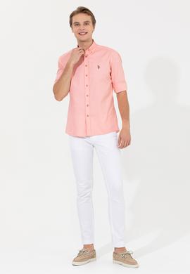 Erkek Beyaz Kanvas Pantolon - 50246139034