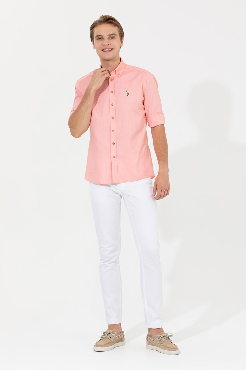 Erkek Beyaz Kanvas Pantolon