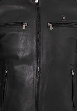 Erkek Siyah Deri Ceket - 50259137002