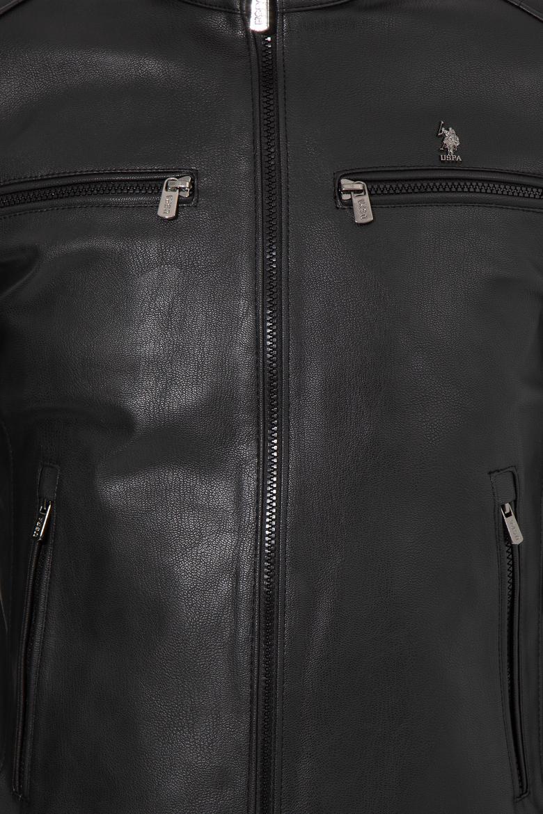 Erkek Siyah Deri Ceket - 50259137002