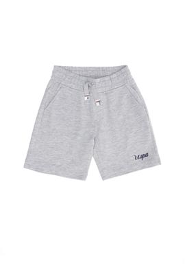 Çocuk Gri Melanj Örme Şort - 50251806006