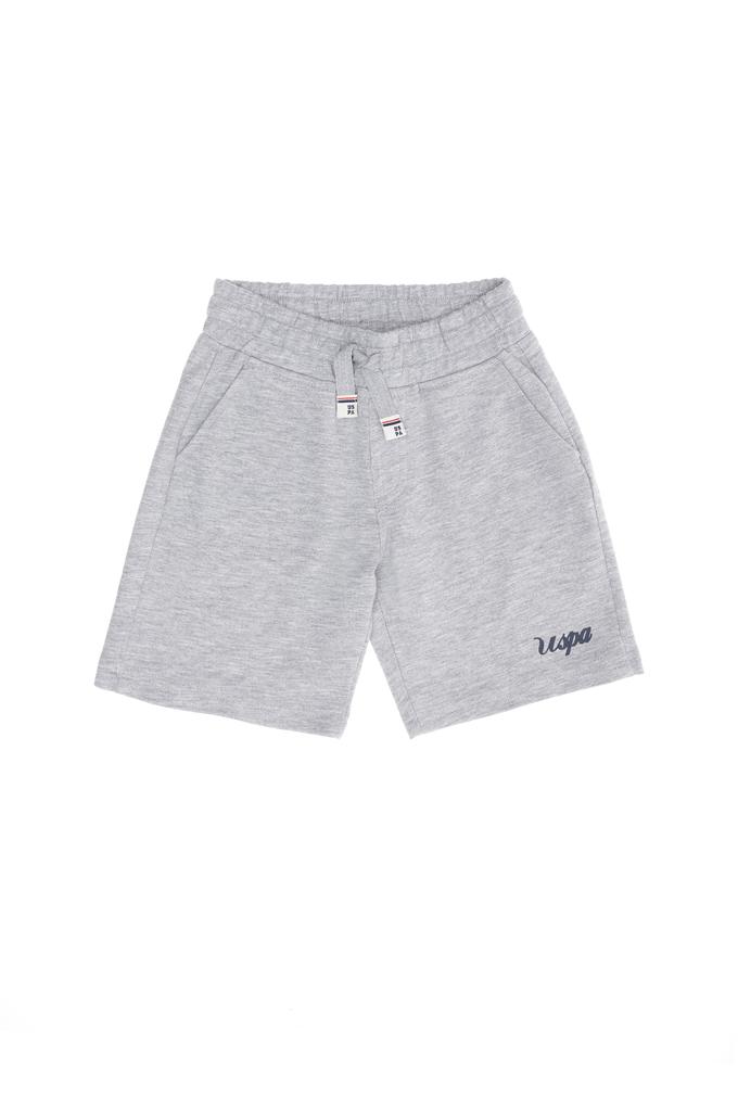 Çocuk Gri Melanj Örme Şort