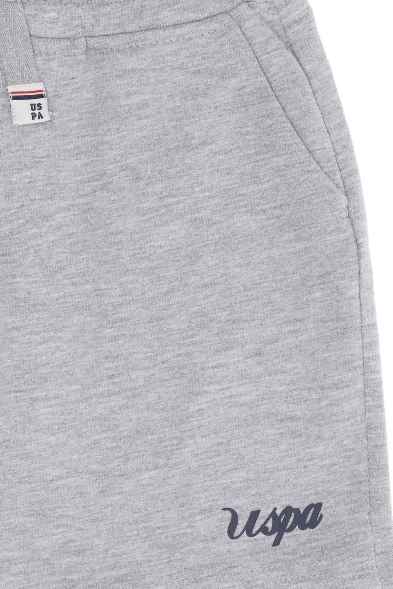 Çocuk Gri Melanj Örme Şort - 50251806006