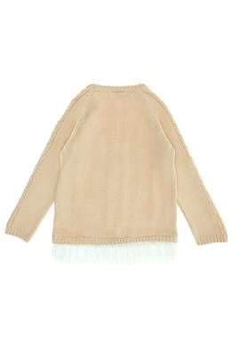 Kız Çocuk Krem Melanj Kazak - 50254081009