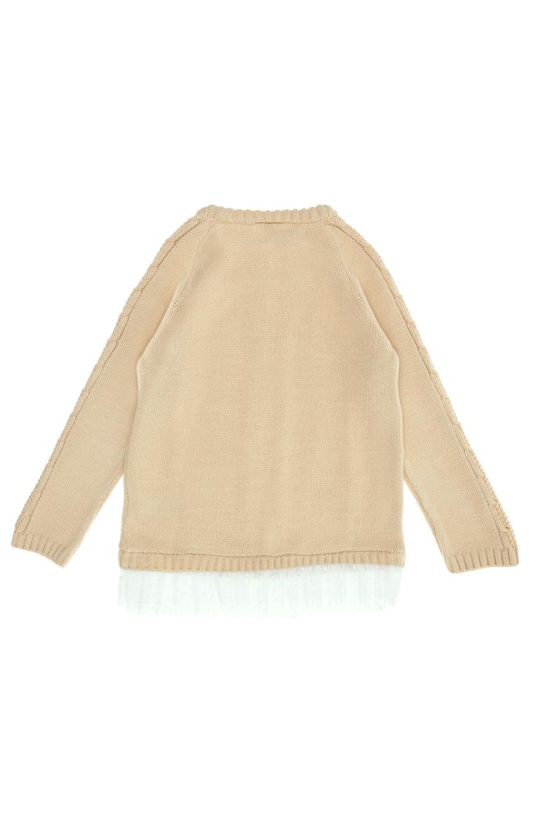 Kız Çocuk Krem Melanj Kazak - 50254081009