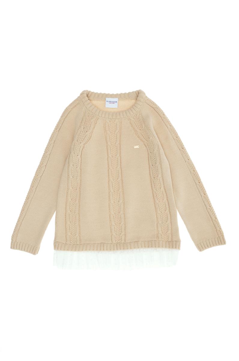 Kız Çocuk Krem Melanj Kazak