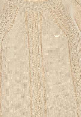 Kız Çocuk Krem Melanj Kazak - 50254081009