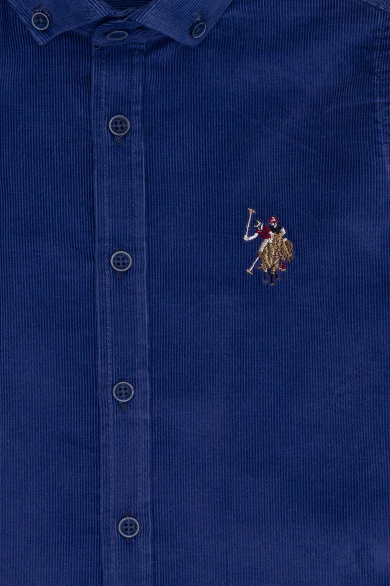 Erkek Çocuk Mavi Uzun Kollu Gömlek - 50254153013