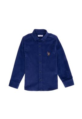 Erkek Çocuk Mavi Uzun Kollu Gömlek - 50254153013