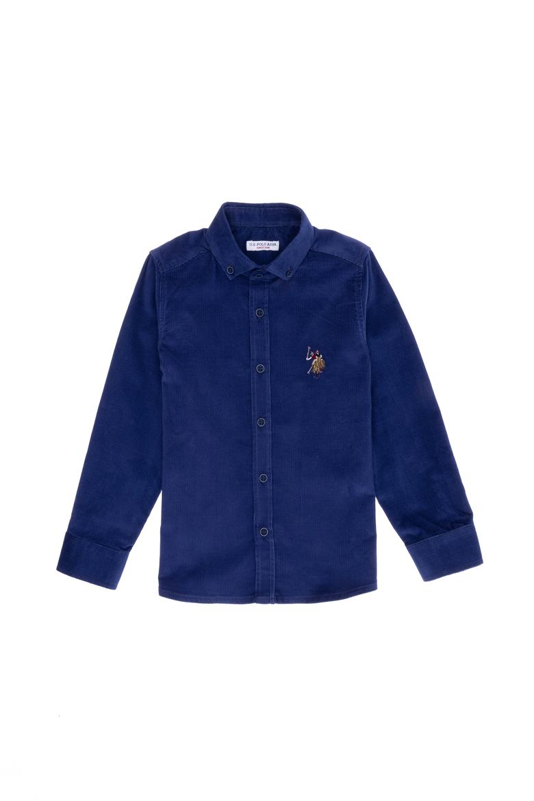 Erkek Çocuk Mavi Uzun Kollu Gömlek