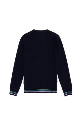 Erkek Çocuk Lacivert Bisiklet Yaka Triko Kazak - 50256699011