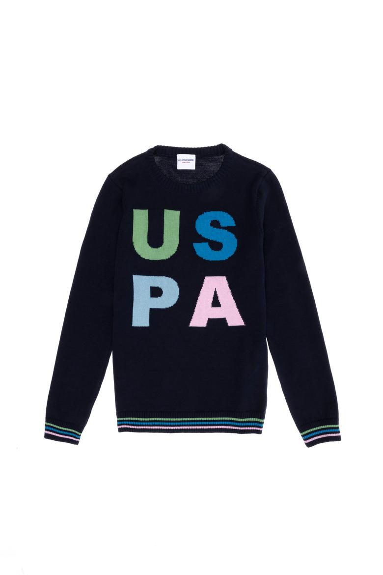 Erkek Çocuk Lacivert Bisiklet Yaka Triko Kazak