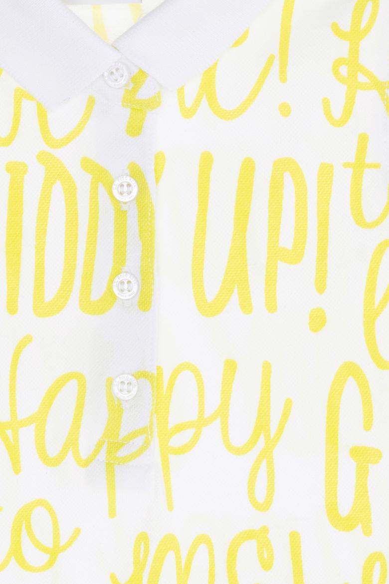 Kız Çocuk Beyaz Örme Elbise - 50263448014