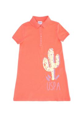 Kız Çocuk Somon Örme Elbise - 50263461038