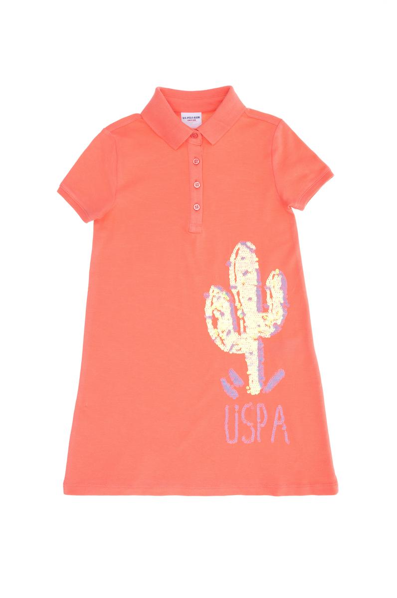 Kız Çocuk Somon Örme Elbise