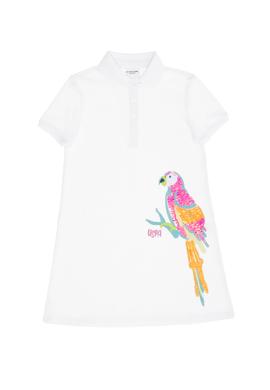 Kız Çocuk Beyaz Örme Elbise - 50263463053