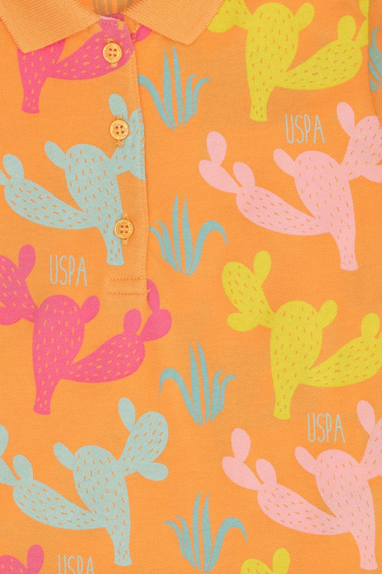 Kız Çocuk Turuncu Örme Elbise - 50265632010